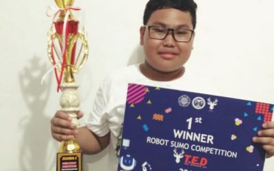 Perwakilan Ekstrakulikuler Robotic SMP DH Meraih Juara TED 2018